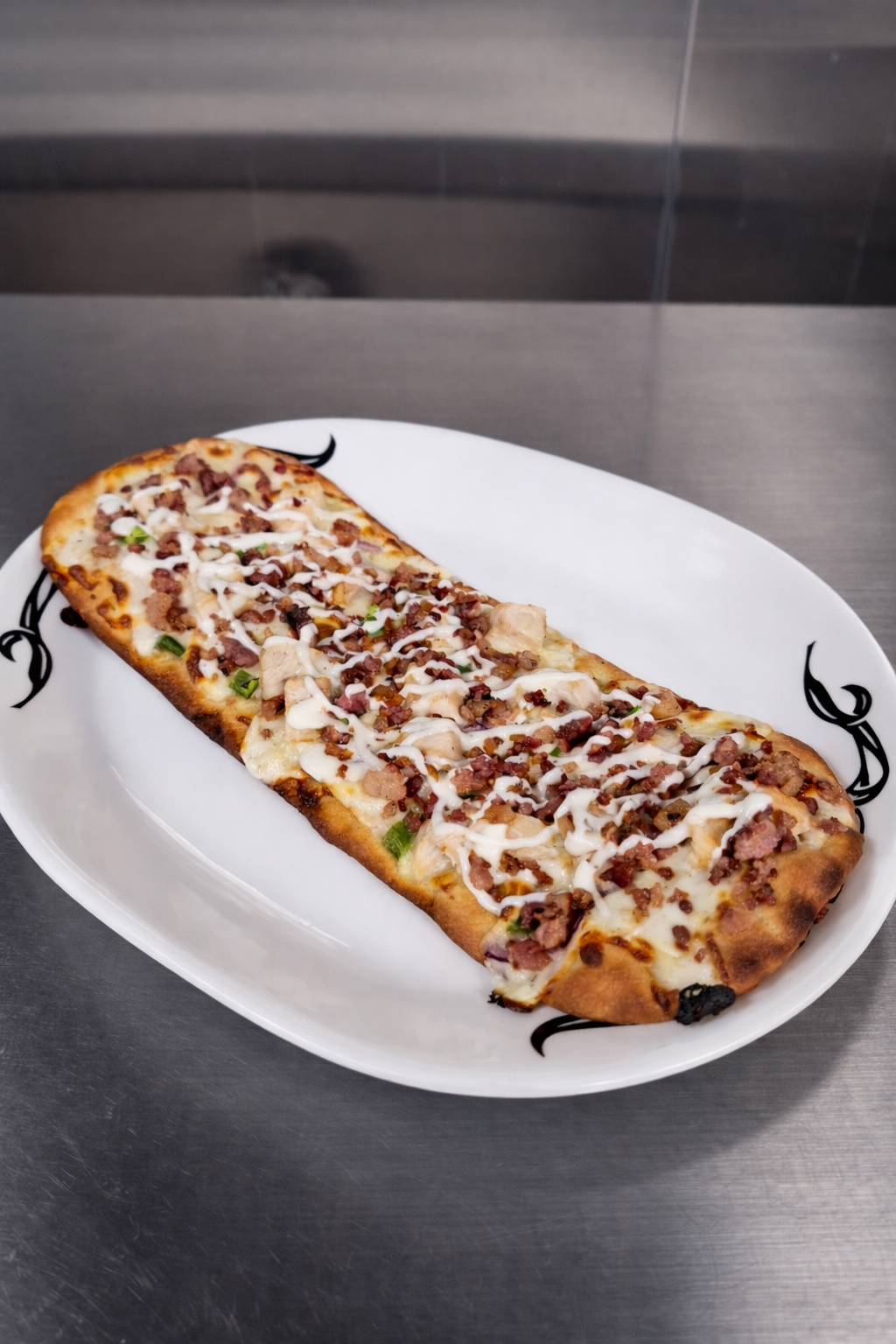 Bacon Chicken Ranch Pizza